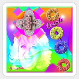 Go Nuts with Paula's Fresh Donuts Sticker